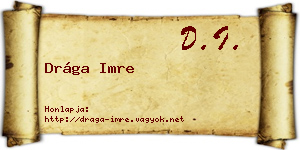 Drága Imre névjegykártya